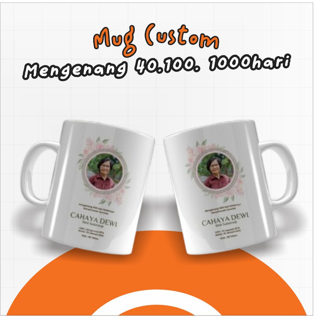 Souvenir 40hari - 100hari - 1000hari - Tahlilan | Hampers Mengenang 1000hari | Souvenir Mug Tema Men