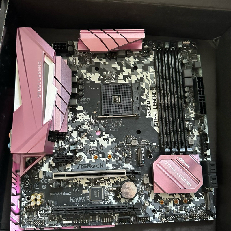 Asrock B450M Steel Legend Pink Edition