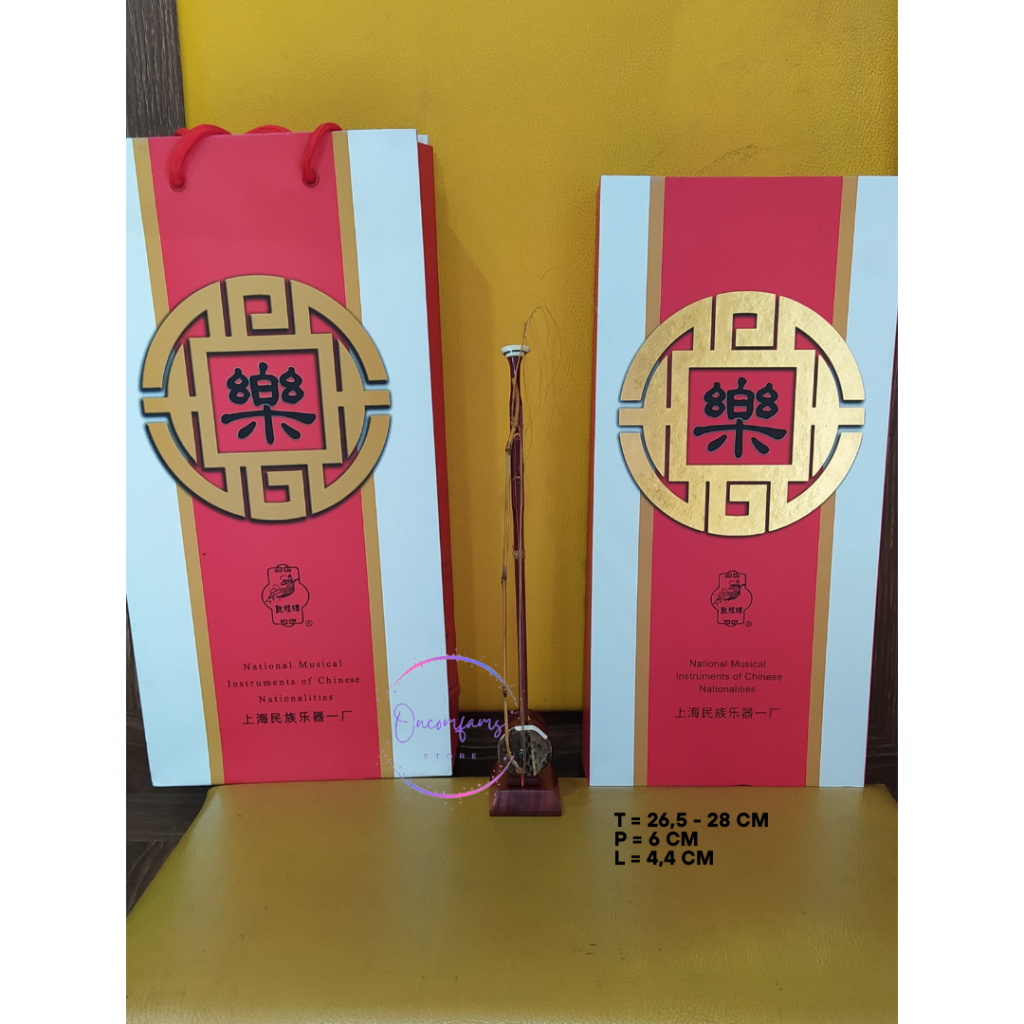 Miniatur Erhu Dunhuang Biola Cina