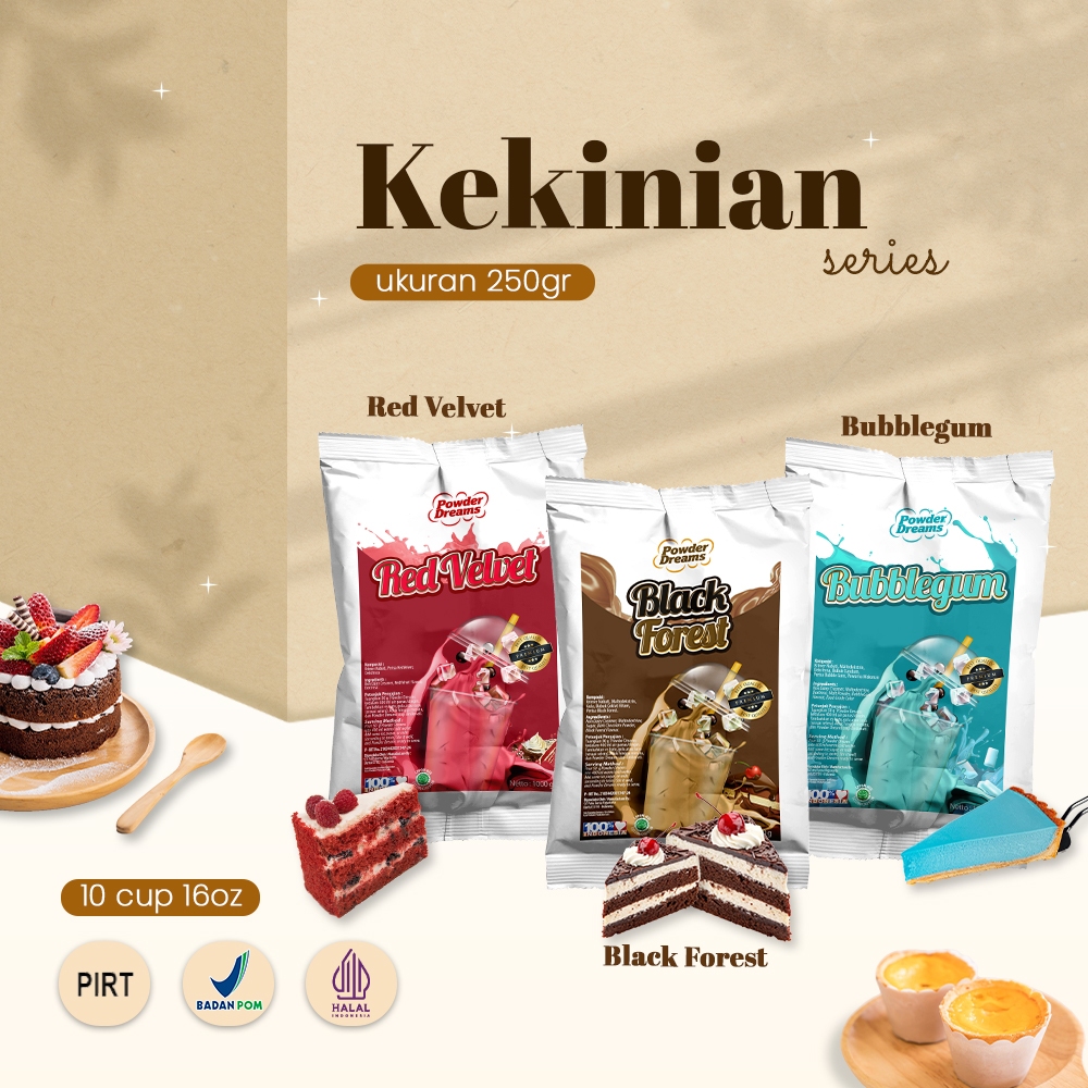 

Powder Dreams - Bubuk Minuman Varian Rasa Kekinian 250 Gram Premium dan Reguler