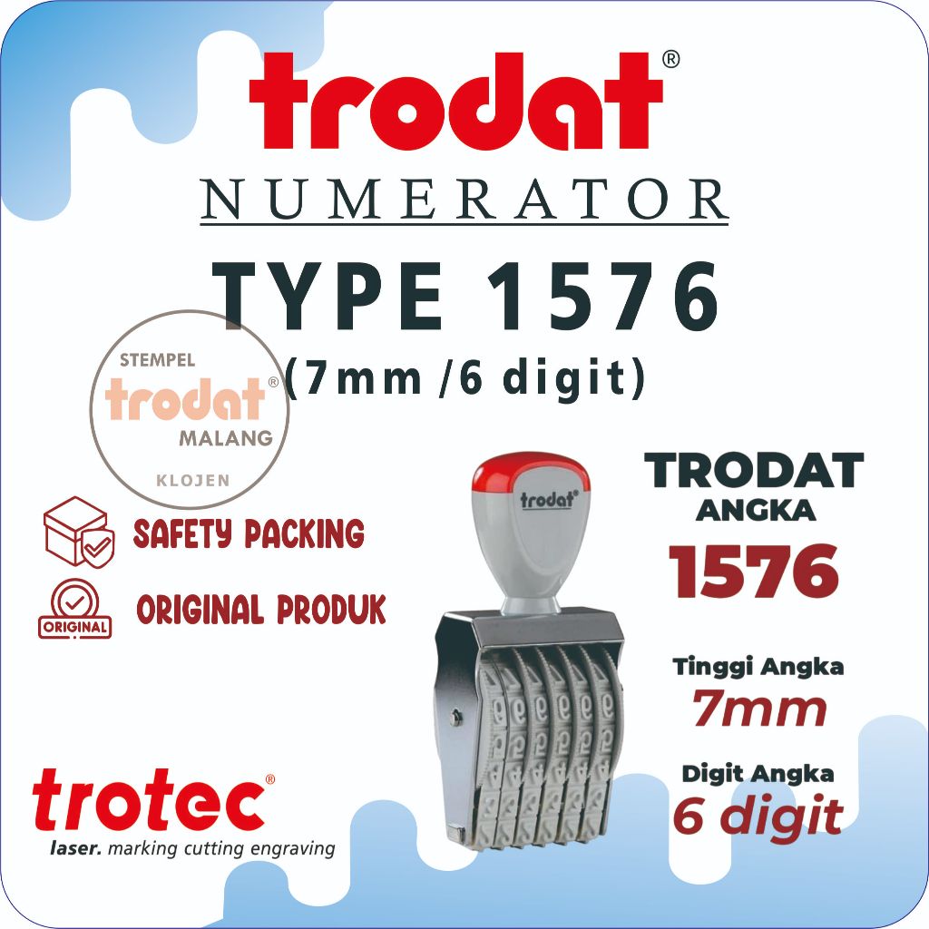 

stempel Trodat 1576 (7mm 6digit) | STEMPEL TRODAT NUMERATOR (ANGKA DAN SIMBOL BISA DIPUTAR)