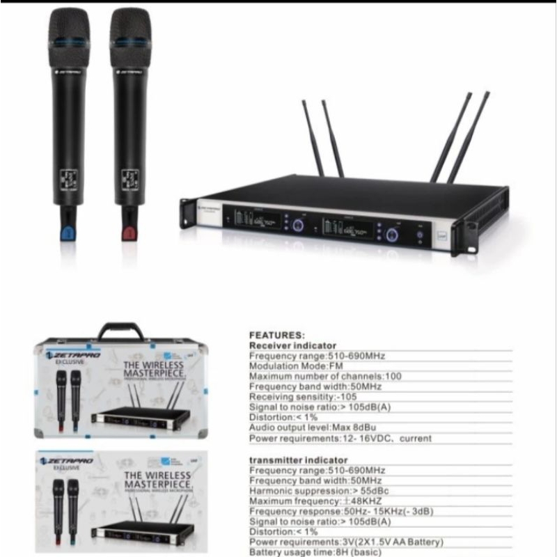 MIC WIRELESS ZETAPRO EXCLUSIVE ORIGINAL HARDCASE KOPER