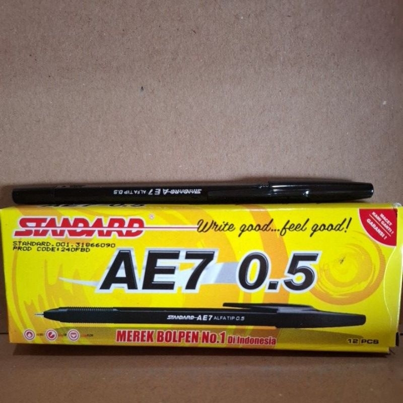 

(pcs) pen standard AE 7 0.5 tinta hitam