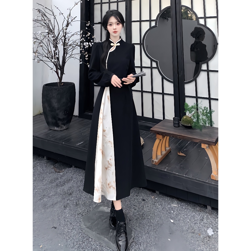 PROMO TERBARU Dress Gamis Hijab Friendly Dress Cheongsam Dress Elegant Casual Dress Dress Batik