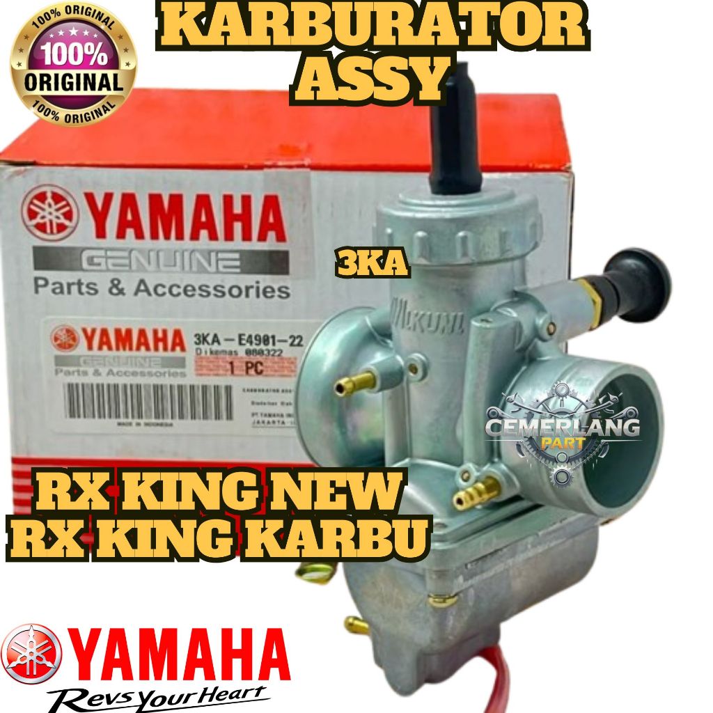 KARBURATOR ASSY YAMAHA RX KING KARBU RX KING NEW ORIGINAL YAMAHA Bagus PRESISI
