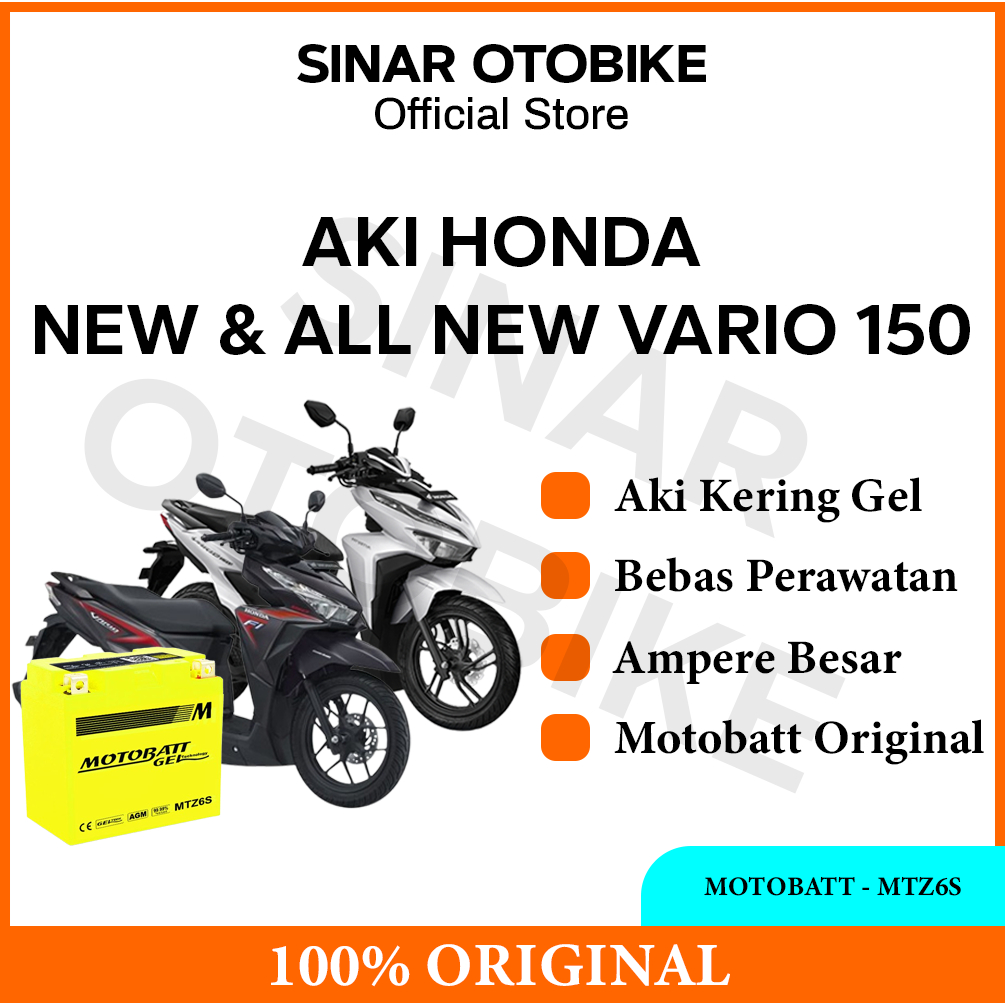 AKI VARIO 150 NEW MOTOBATT - MTZ6S