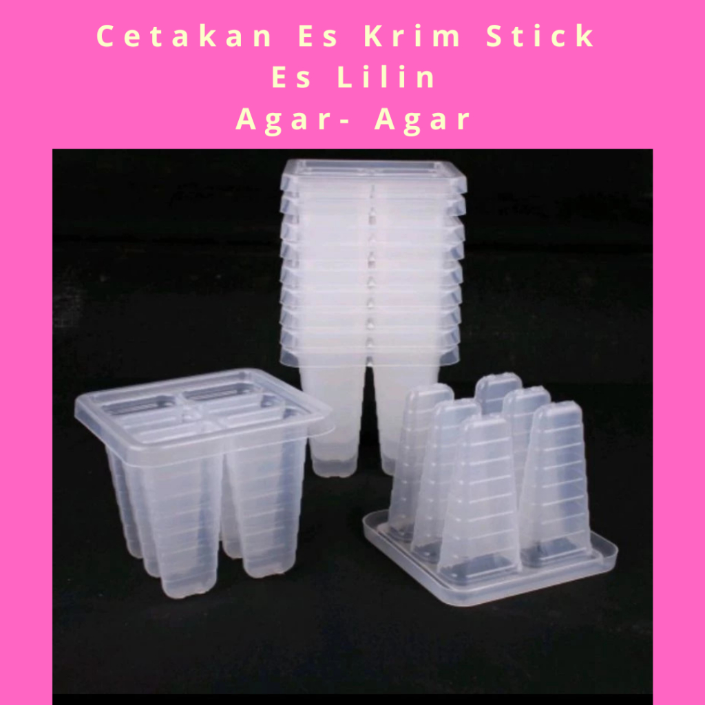 Cetakan Es Krim Stick / Cetakan Es Lilin Es Krim Stik / Cetakan Agar