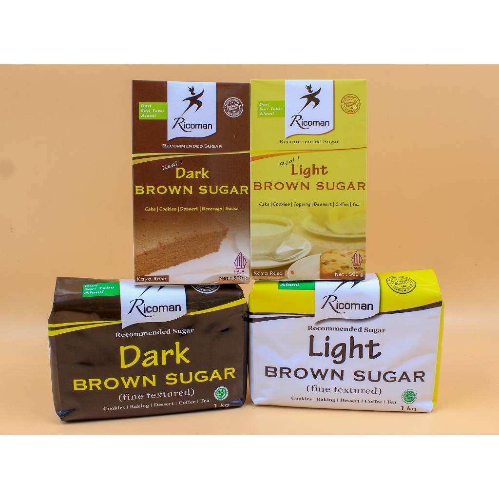 

Ricoman Light Brown 1 Kg & 500 Gr [Instant Surabaya] - Arvian