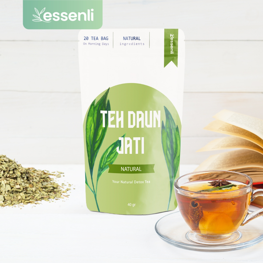 ESSENLI Teh Celup Daun Jati Cina / Teh Jati China Original 100% Pelangsing