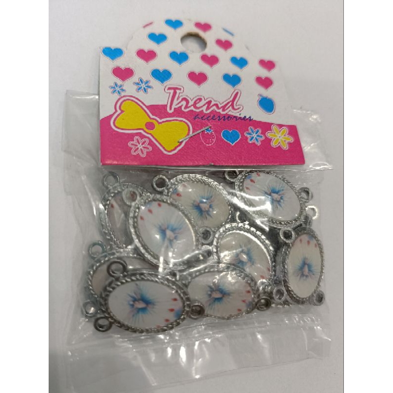 Harces Gambar Roh Kudus 2cm B35 Isi 12 - Harces Rosario - Liontin Rosario - Bahan Rosario - Harces R