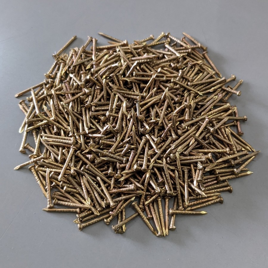 Paku kuningan 5/8" 5/8 inch - paku logo kuningan ukuran ⅝"