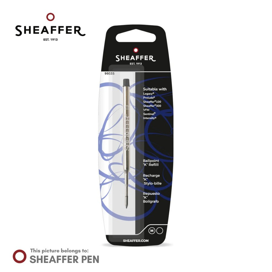 

Sheaffer® Ballpoint Refill "K" Style - Blue & Black Medium - Blister Card