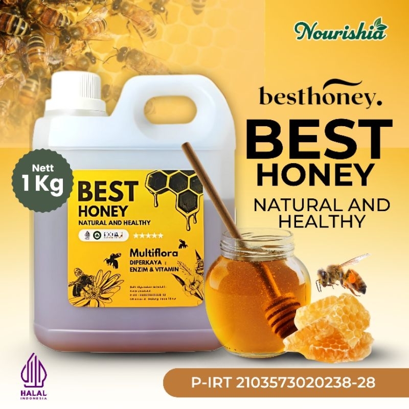 

Madu Murni BEST HONEY 1 kg Madu Pasteurisasi Natural