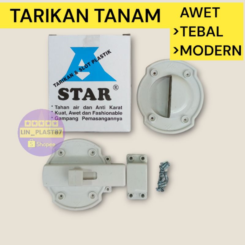 SLOT TARIKAN PINTU KAMAR MANDI | SLOT KUNCI GRENDEL | TARIKAN TANAM BULAT
