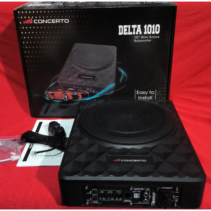 Subwoofer Kolong Aktif Concerto Delta 1010 - 10 inch Aktif Subwoofer Kolong