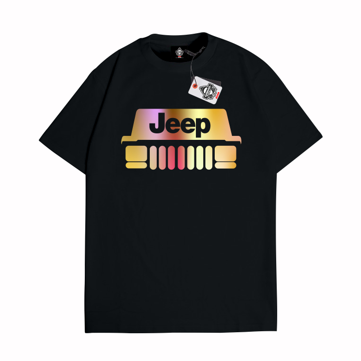 KARIMAKE Kaos Baju T Shirt Distro Unisex Gambar Mobil Jeep Cherokee Vector Hologram