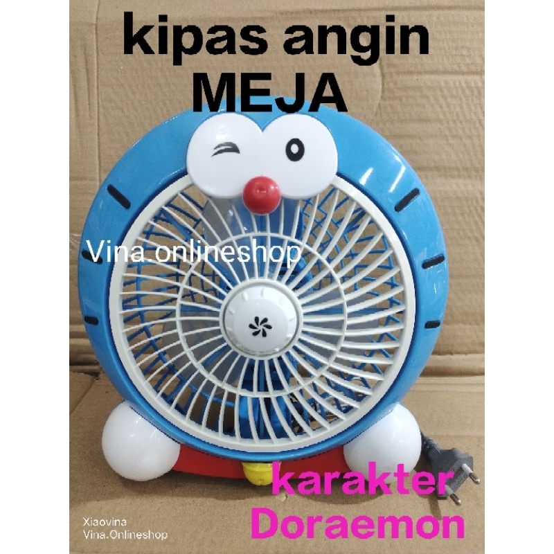 KIPAS ANGIN DUDUK/MEJA KARAKTER DORAEMON WELHOME