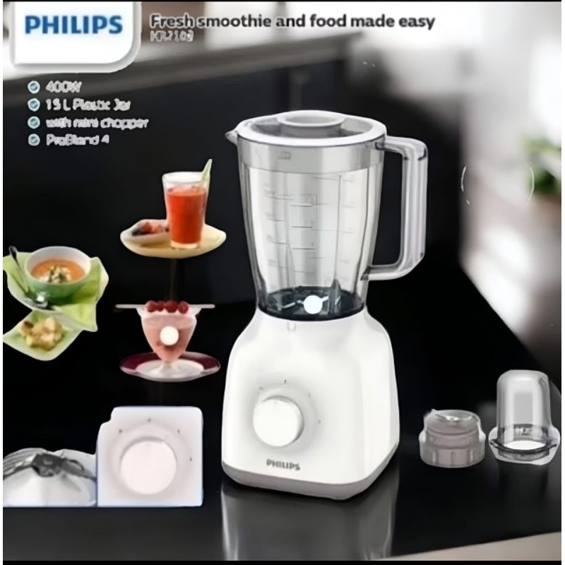BISA COD BLENDER PHILIPS HR2106 DENGAN 6 MATA PISAU YANG TAJAM
