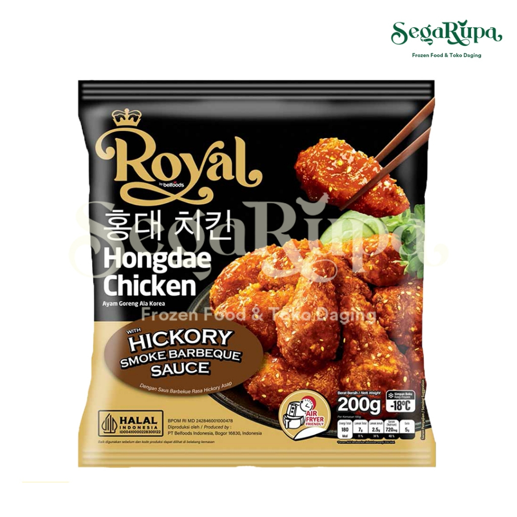 

ROYAL HONGDAE CHICKEN 200 GR - SEGARUPA FROZEN FOOD & TOKO DAGING