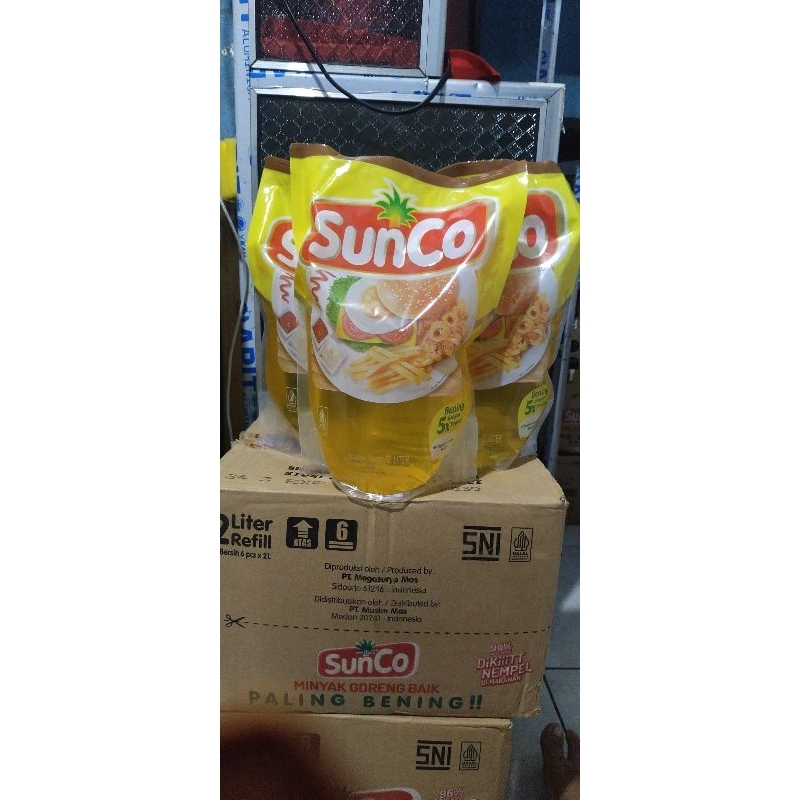 

Instan minyak goreng sunco 2lt 1 karton atau 1 dus