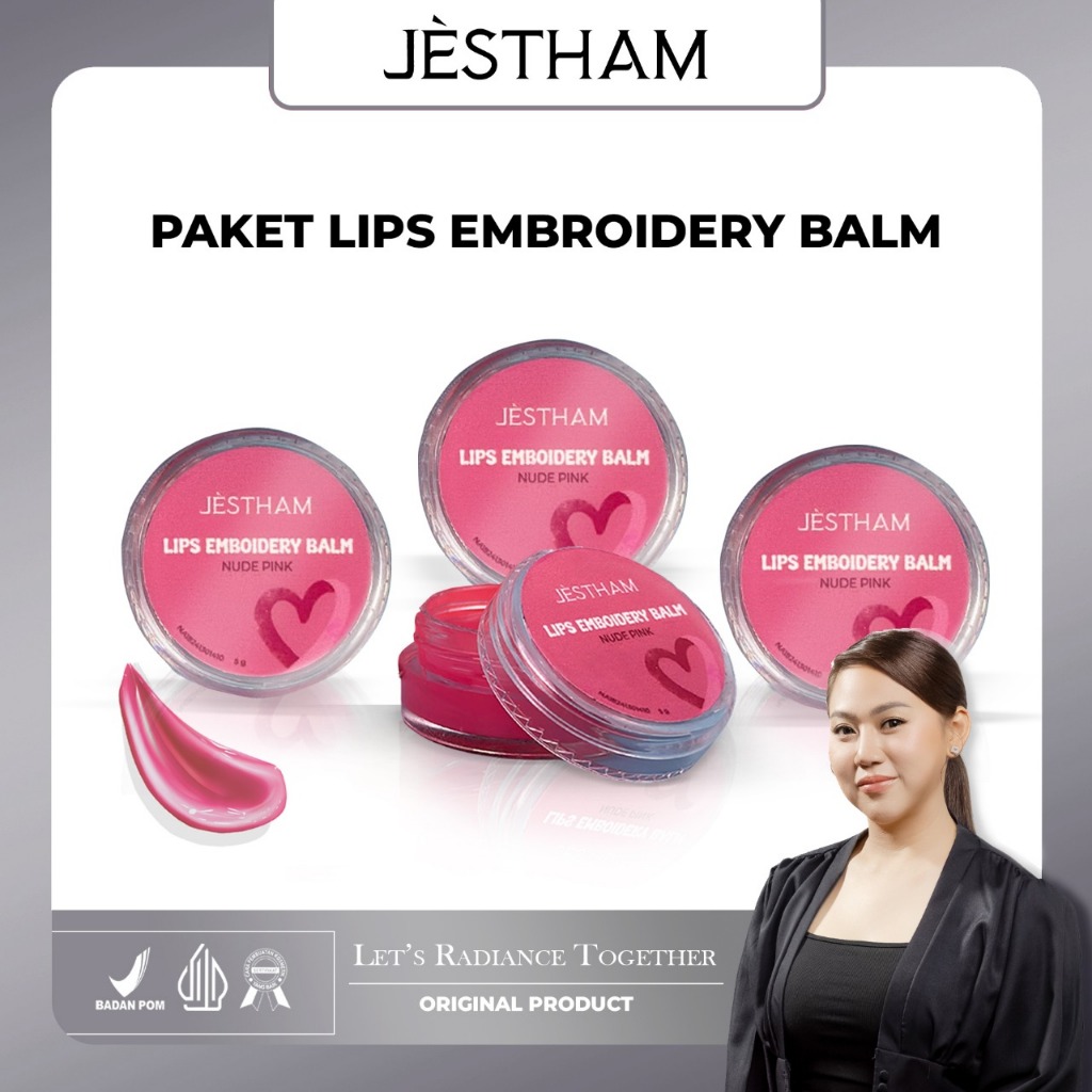 Jestham Paket Lips Embroidery Balm