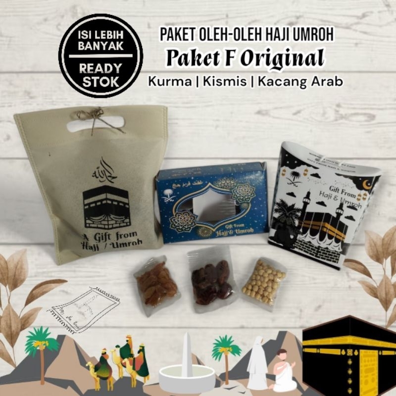 

Paket F Original oleh -oleh haji & umroh kurma kismis kacang arab