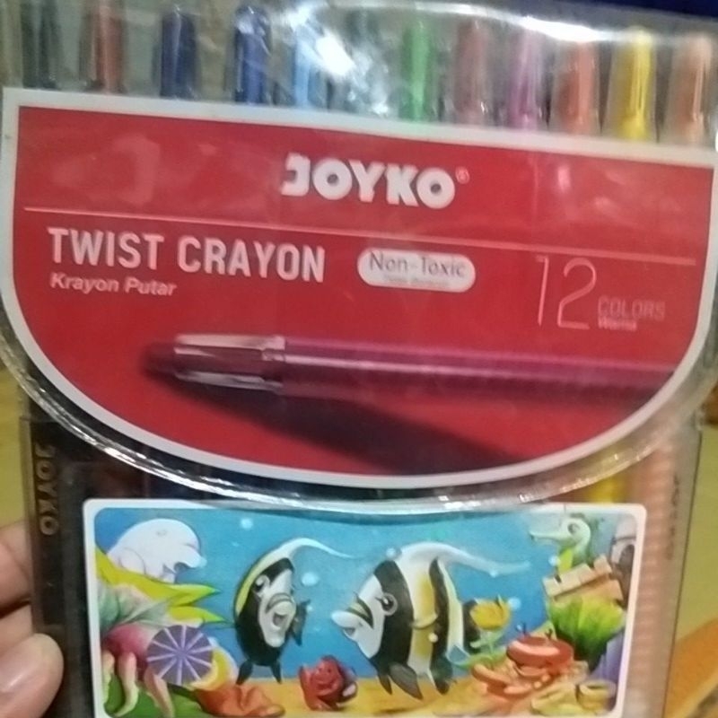 

crayon putar joyko 12 warna