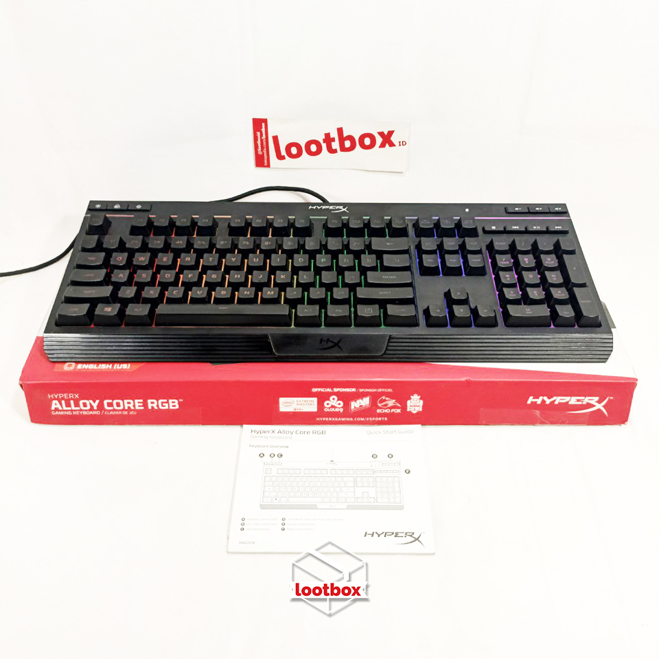 Keyboard Gaming Membran non-Mechanical HyperX Alloy Core RGB - SECOND