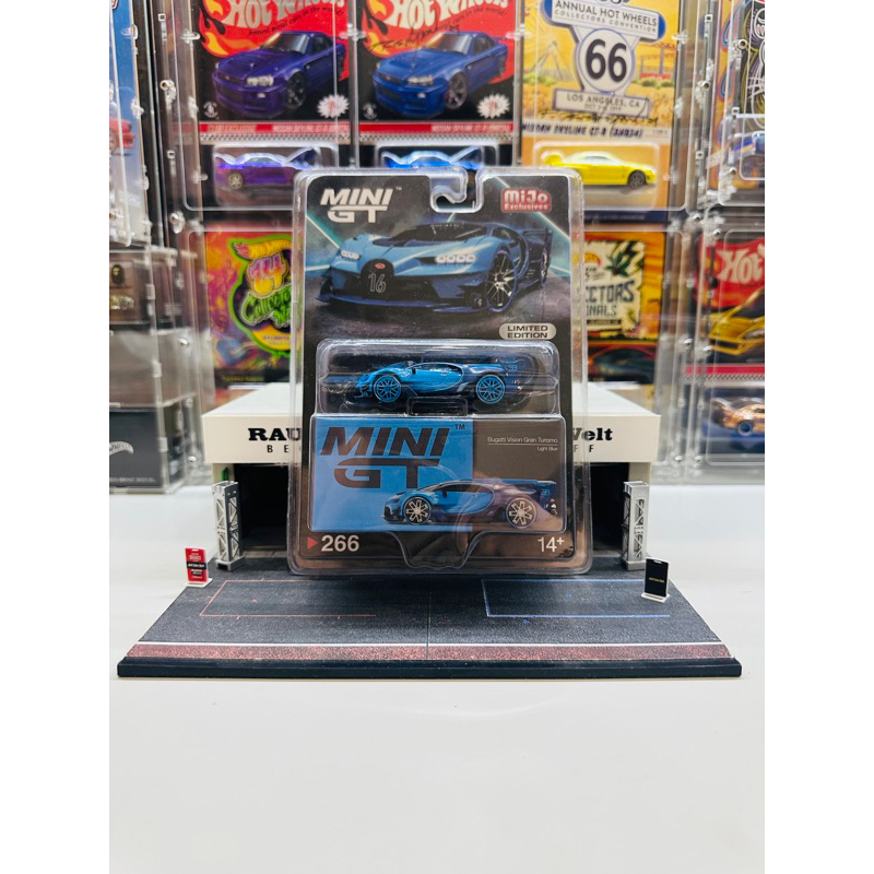Mini GT CHASE No 266 Bugatti Vision Gran Turismo Light Blue Mijo Exclusive