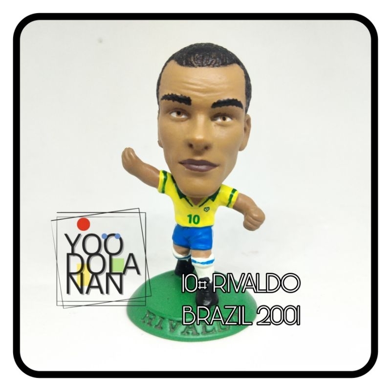 10# RIVALDO - BRAZIL 2001 CORINTHIAN MICROSTARS SOCCERSTARZ FIGURE PEMAIN BOLA