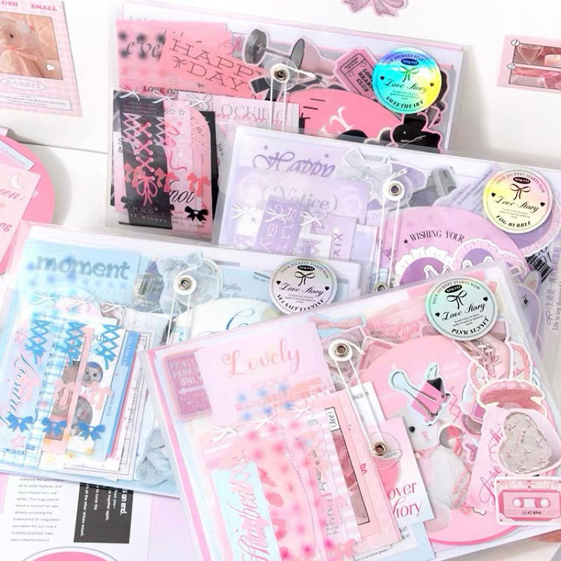 

set journalling isi sticker , cd postcard dll dekorasi journal readystock B2302