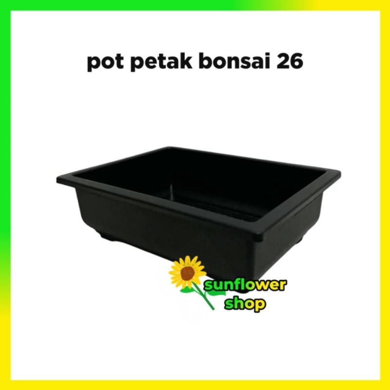 pot petak bonsai 26, pot bunga bonsai, pot plastik superstar