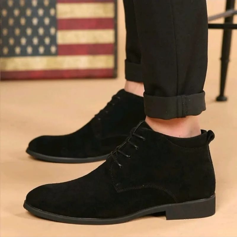 Sepatu Boots Casual Pria Sepatu PDH Pria Sepatu Formal Hitam Coklat Abu Pria Keren Fashion Shoes Pri