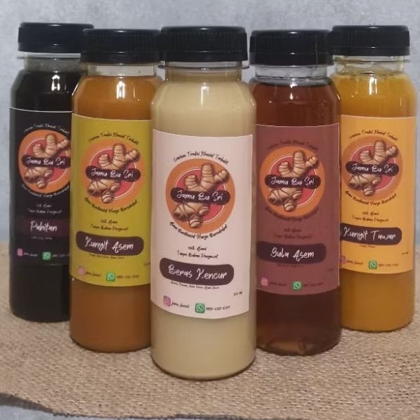 

Paket Bundling 5 botol (250 ml) Mix Jamu Bu Sri