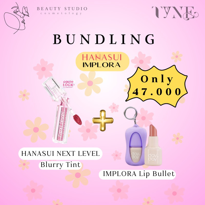 BUNDLING MIRING (HANASUI NEXT LEVEL Blurry Tint + Implora Lip Bullet)