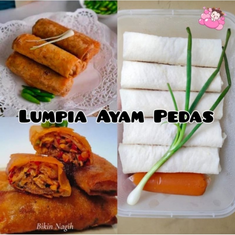 

lumpia ayam pedas isi 10