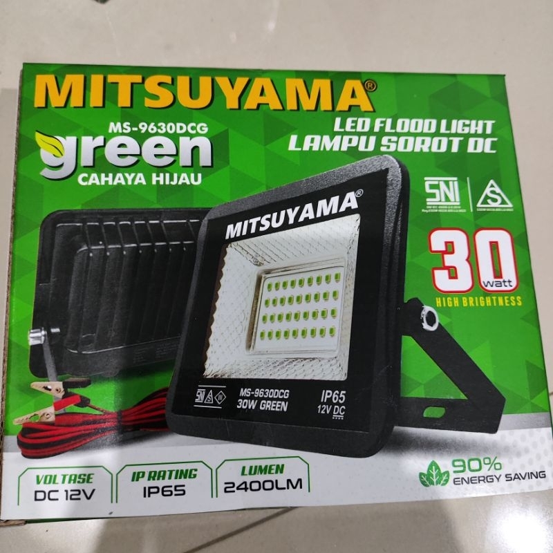 Velvetvibes02 Lampu Sorot Dc Led Flood Cahaya Hijau Terang/Lampu Sorot Dc Hijau