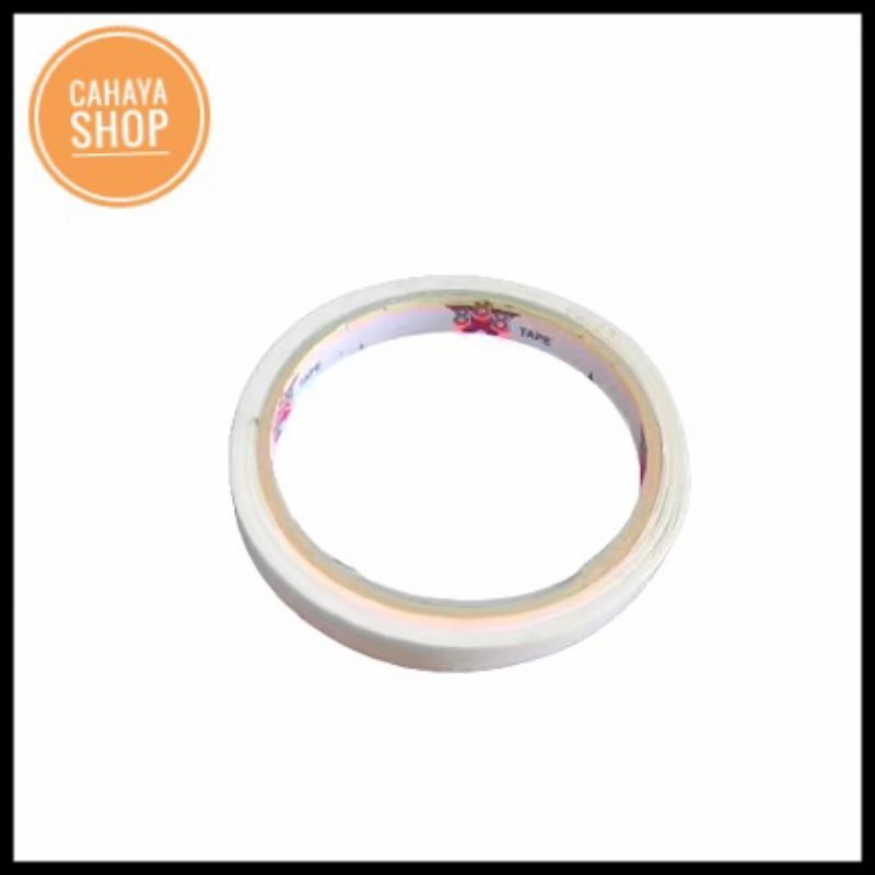 

⭐CS 355⭐ DOUBLE TAPE KERTAS 1/3 INCH " 1/3" 8MM × 8M DOUBLETAPE 8 METER