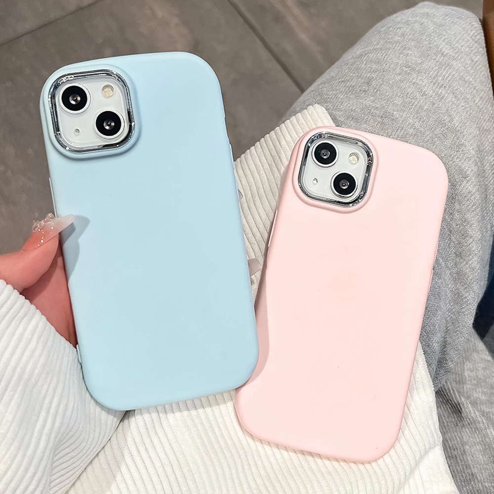 Case Sweety POLOS WARNA PINK MUDA DAN BIRU MUDA VIVO Y03 Y18 Y21A Y21S Y21T Y33S Y21 Y20 Y12S Y20S Y