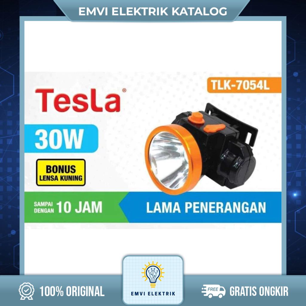 SENTER KEPALA TESLA 30WATT