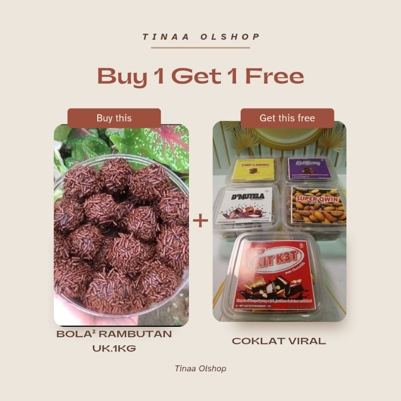 

Buy 1 Get 1 Box coklat viral, kue enak,homemade halal