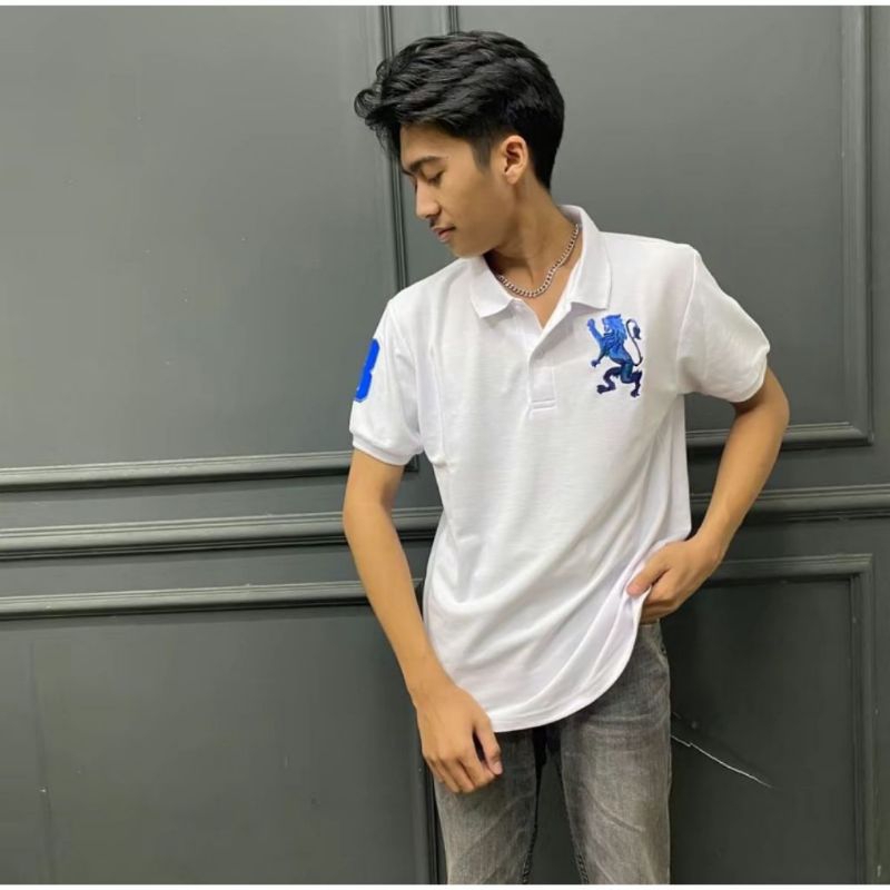 KAOS POLO WANGKY TSHIRT GI/OR-GIOR/DA/NO-DANO /KAOS KRAH FOR MAN BORDIR||Polo Shirt GIORDANO 3D Lion