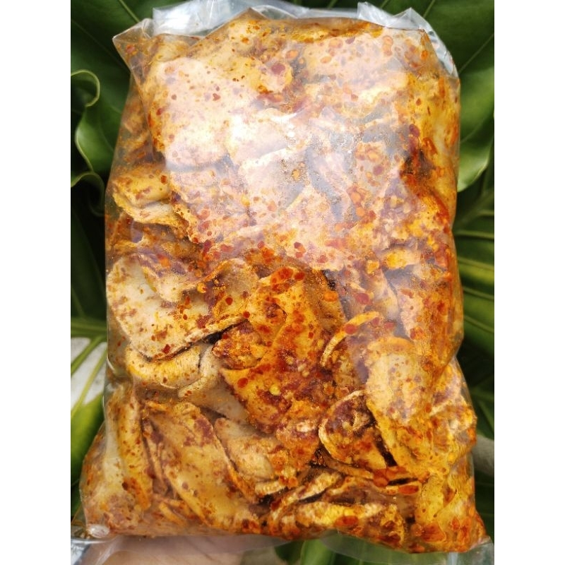 

Basreng koin tipis extra pedas daun jeruk bumbu melimpah isi 250GRAM