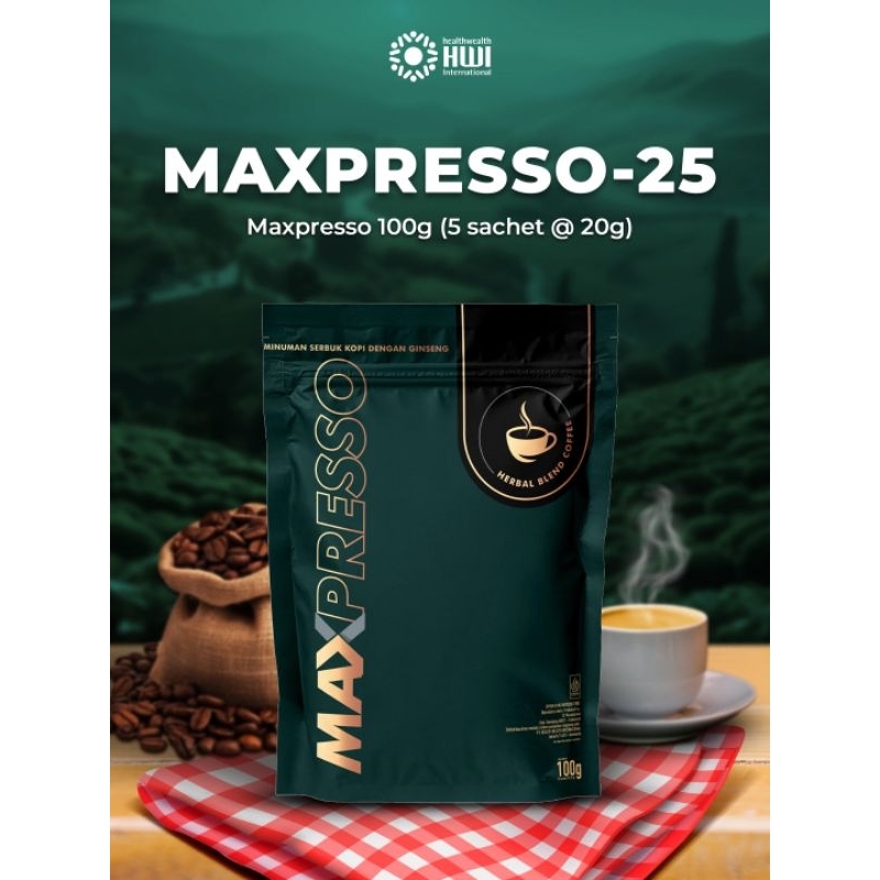 

(PROMO NEW PRODUK) MAXPRESSO HWI KOPI KESEHATAN