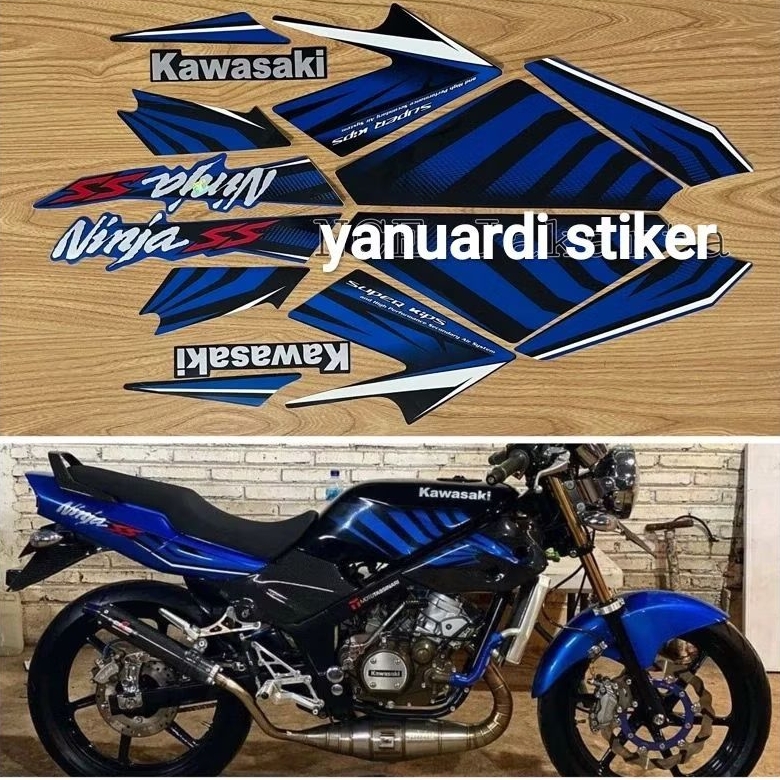STRIPING STIKER LIST NINJA SS ZEBRA TAHUN 2014 BIRU HITAM NINJA SS ZEBRA 2014 2015 BIRU