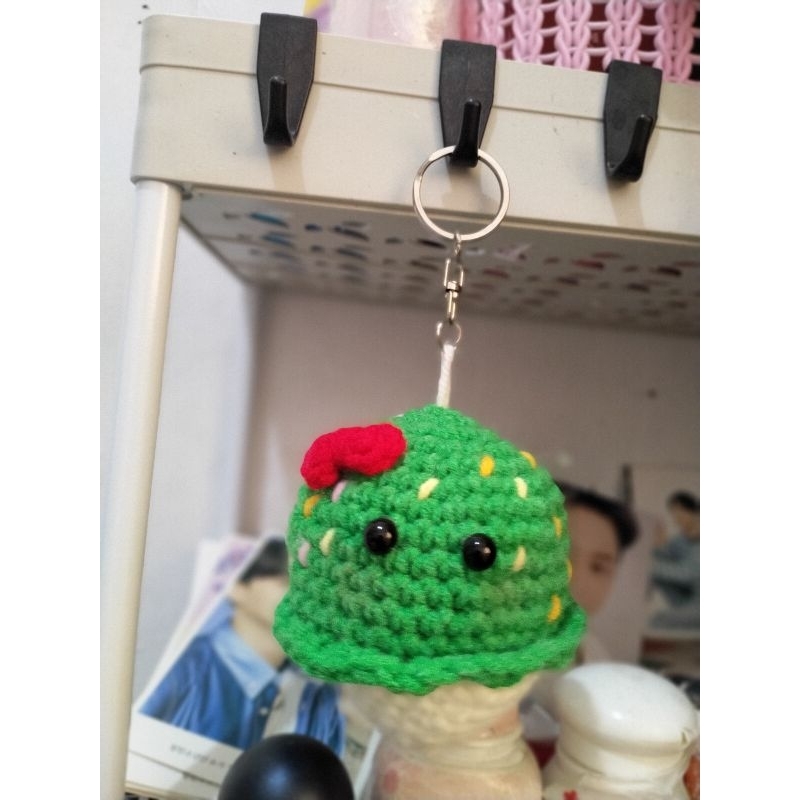 Amigurumi Es Krim Gantungan Kunci/Tas