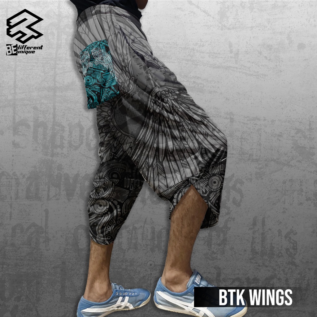 Harem Pants / Celana Harem Casual Pria Wanita Motif Fullprint Batik Wings