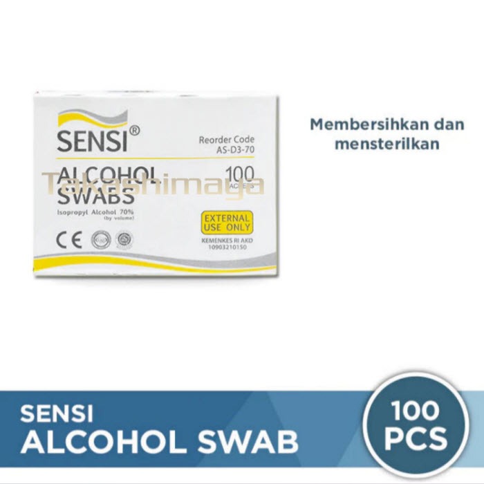 Alkohol Swab SENSI (Isi 100 pcs)