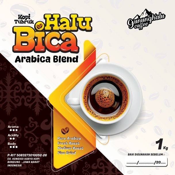 

KOPI TUBRUK ARABIKA GUNUNG HALU - HALUBICA BUBUK
