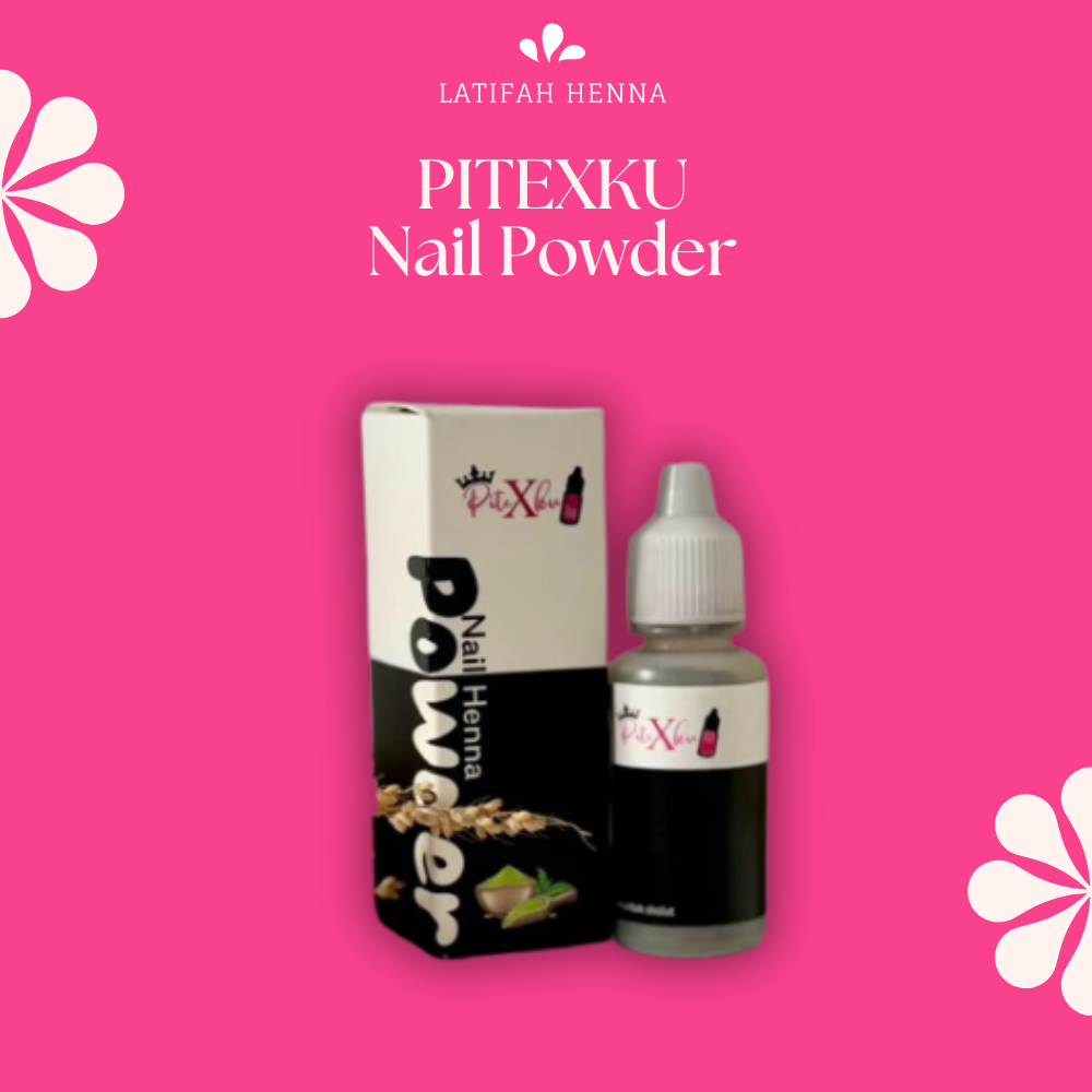 PiteXku Nail Powder Hitam Cat Pewarna Kutek Kuku Muslimah Halal Bisa untuk Sholat